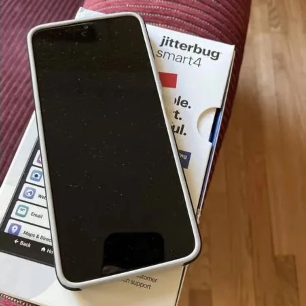Lively Jitterbug Smart4 Smartphone 32GB Front & Rear Camera Voice & Hey Google..